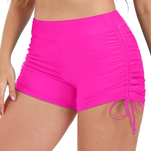Swim Shorts Women Plus Size High Waist Bikini Bottoms Boyleg Swimming Costume for Women High Waisted Tummy Control Swimsuits Board Beach Shorts St Patrick