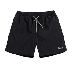 Swimming Shorts Men Fast-Drying Short Men's Summer Trousers Thin Casual Pants Sports Beach Size Plus Men's Pants Lined Swim Shorts Women Black, XXL Mens Swimming Shorts with Zip Pockets Swim Shorts