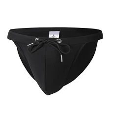 Swimming Shorts Men, Male Summer Cool Sports Print Fit Beach Shorts Triangle Fashion Sexy Swimming Trunks Cotton Work Out Shorts (1-Black, M) Swimming Shorts Men Black Mens Swimming Shorts Multipack