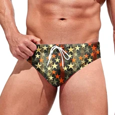 Swimming Shorts Men, Mens Summer Breathable Printed Swim Trunks Pants Swimwear Shorts Slim Wear Swimsuit Briefs Mesh Mens Swim Shirt (3-AG, M) Mens Shorts with Pockets Mens Swimming Shorts Multipack