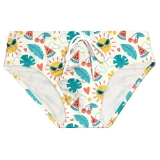 Swimming Shorts Men, Mens Summer Breathable Printed Swim Trunks Pants Swimwear Shorts Slim Wear Swimsuit Briefs Men Bathing (1-Blue, XXL) Swimming Shorts Men Pack of 3 Mens Swimming Shorts Multipack