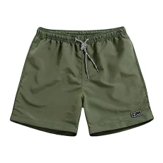 Swimming Shorts Men Plus Pants Casual Thin Trousers Size Short Fast-Drying Sports Summer Beach Men's Men's Pants Swim Compression Shorts Men Army Green, M Mens Swimming Shorts with Zip Pockets