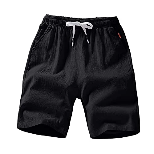 Swimming Shorts Men Short Pants Summer Fitness Trousers Pants Casual Beach Men Loose Jogger Men's pants All Men Shorts Black, XL Mens Swimming Shorts with Zip Pockets Mens Swim Shorts with Mesh Lining