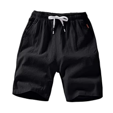 Swimming Shorts Men Short Pants Summer Fitness Trousers Pants Casual Beach Men Loose Jogger Men's pants All Men Shorts Black, XL Mens Swimming Shorts with Zip Pockets Mens Swim Shorts with Mesh Lining