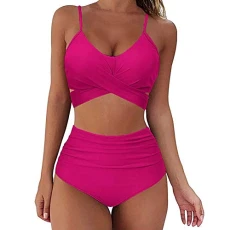 Swimsuit Women Two Piece Brazilian Bikini Push Up Padded Swimsuit High Waist Sexy Curvy Thin Straps Leopard Sea, pink, S Swimsuit Women Two Piece Brazilian Bikini Push Up Padded Swimsuit High Waist Sexy Curvy Thin Straps Leopard Sea, pink, S