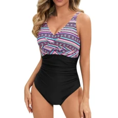 Swimsuits for Women One-Piece Swimsuits Tummy Control Swimsuit Ruched Padded Swimwear Plus Size Bathing Suits for Women Swimwear with Bra Support Bathing Suit for Women Purple
