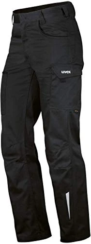 syneXXo Light Work Trousers for Men, Long Waistband Trousers for Work, Black, W44