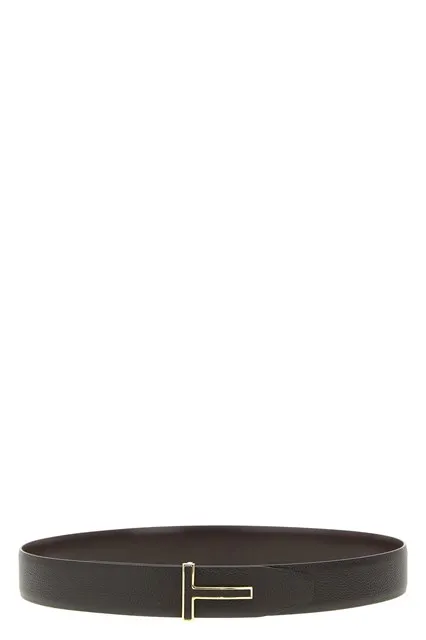 T reversible belt - Brown