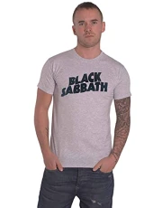 T Shirt Classic Wavy Band Logo Official Unisex Grey M T Shirt Classic Wavy Band Logo Official Unisex Grey M
