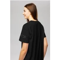 T-Shirt Dress Black L Dress Tops Unisex Genderless Sustainable