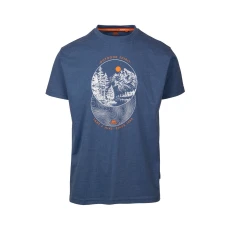 T hirt Flagel Cotton Indigo Blue Marl