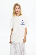 T hirt With Animal Motifs - Ice