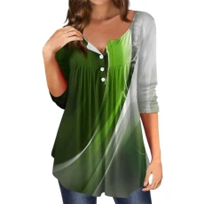 T Shirts for Women Uk Ladies Tops 16 Womens Sweatshirts Uk Readymade Blouses Christmas Tunic Women Carer Xmas Jumpers for Women Outerbanks Sweatshirt Plus Size Christmas Jumpers(Green,XL)