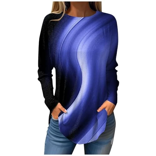 T Shirts for Women UK Party Tops Ladies Sweatshirts Slim Fit Long Sleeve Blouse Women Tunics Sparkly