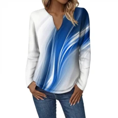 T Shirts for Women UK Winter Tops for Women UK Tshirts Womens Flowy Short Sleeve Blouses Indian Tunic Ladies Christmas Jumpers Size 14 Christmas Sweatshirt Plus Size Evening Tops(Blue,3XL)
