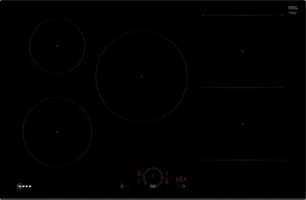 T58FHW1L0 N 70 80cm Induction Hob Black Glass
