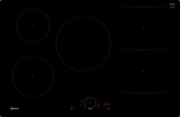 T58PHW1L0 N 70 80cm Induction Hob Black Glass