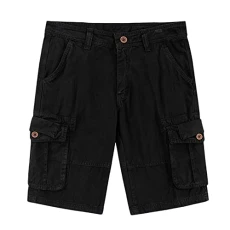Tactical Knee Length Cargo Shorts for Men Classic Soft Cotton Cool Dri Moisture-Wicking Straight Fit with Pockets Elastic Waist Lightweight Walking Exercise Multiple Packs Black Trousers Tactical Knee Length Cargo Shorts for Men Classic Soft Cotton Cool Dri Moisture-Wicking Straight Fit with Pockets Elastic Waist Lightweight Walking Exercise Multiple Packs Black Trousers