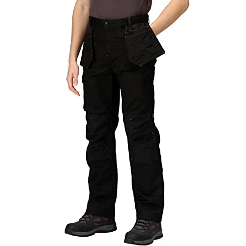 Tactical Threads Mens Incursion Cargo Workwear Trousers Black