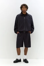 Tailored Baggy Bermuda Shorts triped