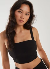 Tailored Bralette  - M  - BLACK