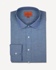 Tailored Fit Plain Blue Shirt tylish & Comfortable