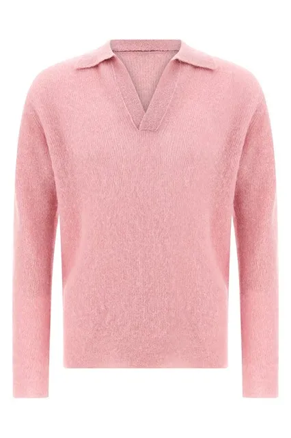 Tam yarn polo shirt - Pink