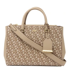 Tan Belle Satchel Travel Bag - Brown