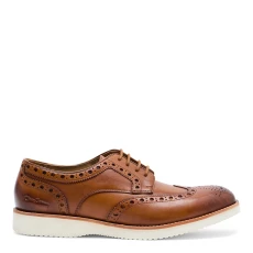 Tan Carlton Leather Brogues - Brown