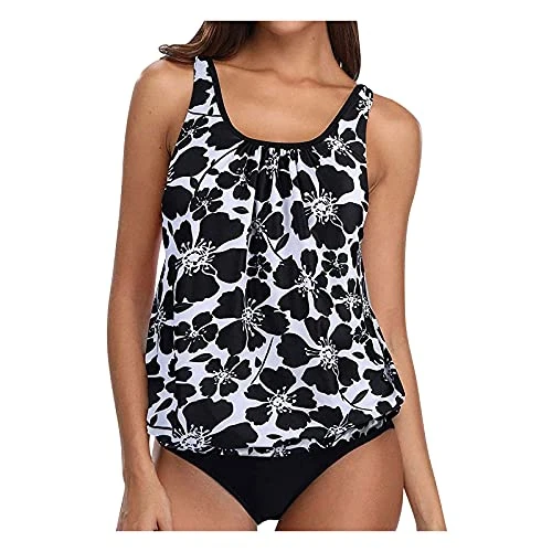 Tankini with Shorts for Women, Quick Dry Tankini Tops with Boyshort Tummy Control Swimsuits for Women Plus Size Bathing Suit St Patrick's Day Headband Sale