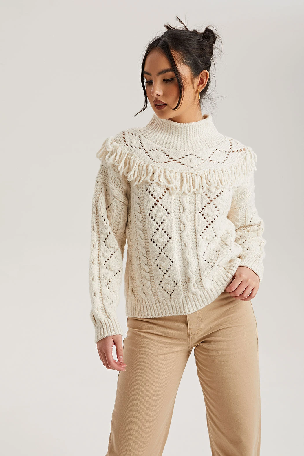 Tassel Jumper Ecru /