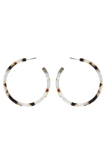 Tatum Tortoiseshell Hoop Earrings