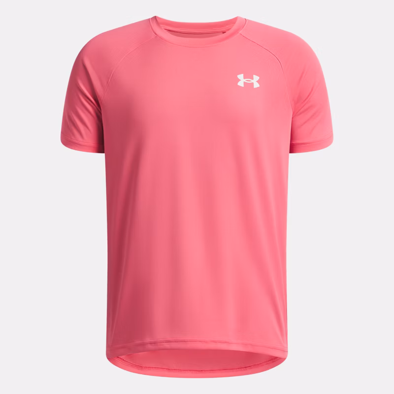Tech 20 Boys Short Sleeve Super Pink / White YLG (59 - 63 in)