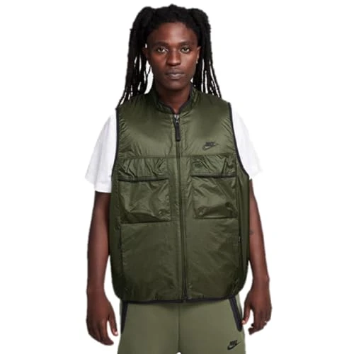Tech Fleece FD0755-325 Utility Sleevless Green lined Men Size Large L
