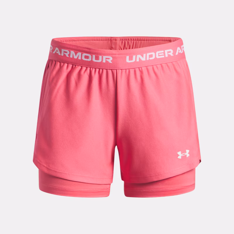 Tech Play Up Girls -in- Shorts Super Pink / Super Pink / White YMD (54 - 59 in)