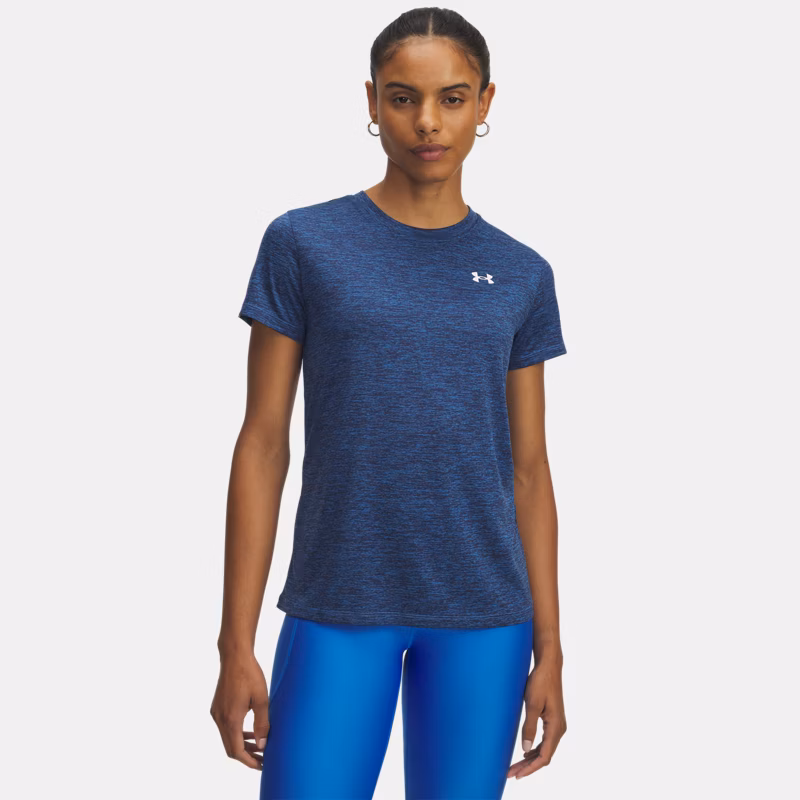 Tech Twist WoMens Short Sleeve Blue Atlantis / White M