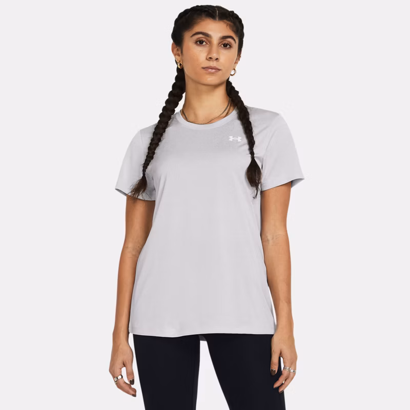 Tech Twist Womens Short Sleeve Halo Gray / White