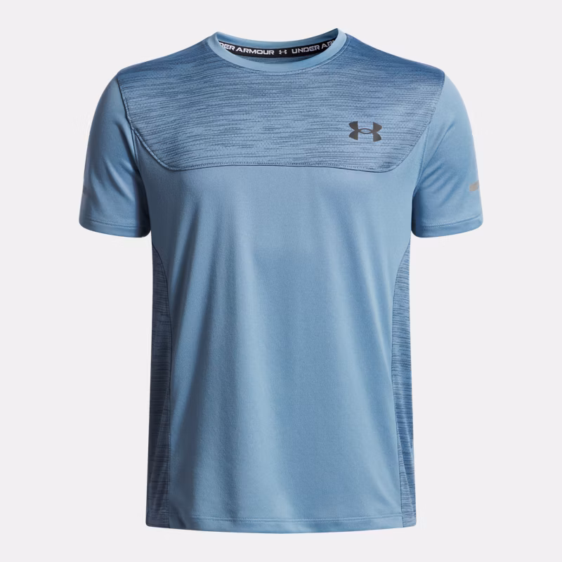 Tech Utility Boys Short Sleeve Washed Navy / Hyper Green YXL (63 - 67 in) - Blue