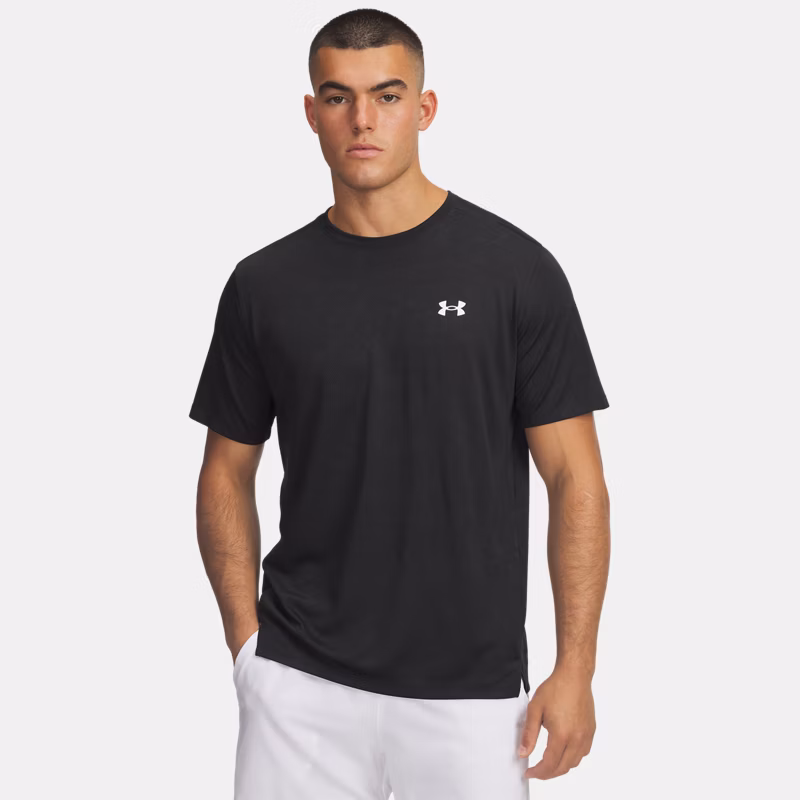 Tech Vent Jacq rd Mens Short Sleeve Black / White