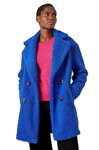 Teddy Coat for Women UK Ladies Borg Faux Fur Coatigan Lined Casual Soft Fluffy Fleece Texture Oversi