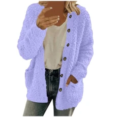 Teddy Fleece Hoodie Womens Teddy Bear Jumper Women Teddy Fleece Jacket Women Teddy Bear Cardigan For Women Cardigan Sweaters For Women Trendy Cardigan With Pockets Women Ladies Coats Winter Clothes