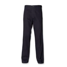 Teflon® coated flat front chino Navy 40/R