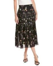 Tereysa Corrugated Pleat Midi Skirt Tereysa Corrugated Pleat Midi Skirt