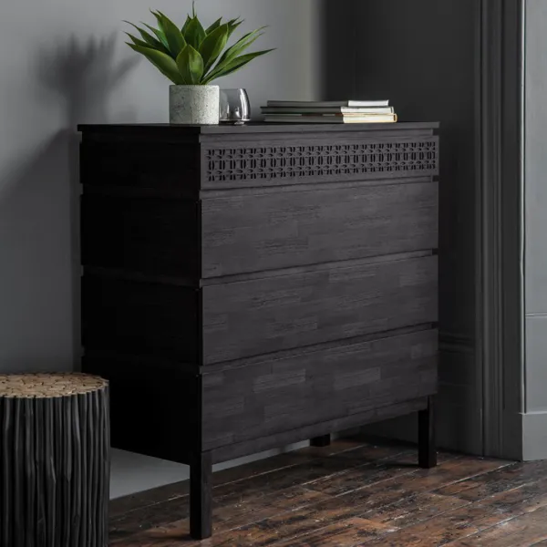 Tergul Chest of Drawers Black