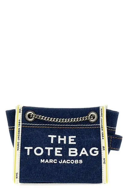 The Denim Chain Crossbody Tote crossbody bag - Blue