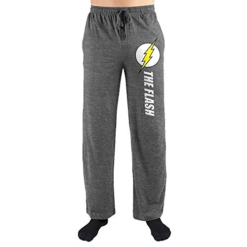 The Flash Symbol and Text Pajama Sleep Pants (Small (28-30))