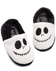 The Nightmare Before Christmas Slippers for Girls & Boys | Kids Black & White Jack Skellington House Shoes | Slip On with Grip Sole Gifts The Nightmare Before Christmas Slippers for Girls & Boys | Kids Black & White Jack Skellington House Shoes | Slip On with Grip Sole Gifts