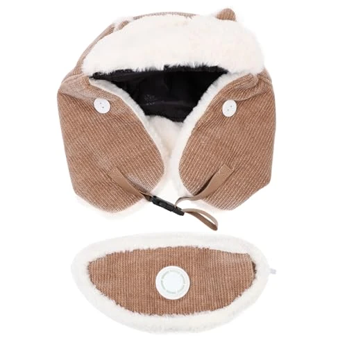 Thick Hat Caps Windproof Full Windproof Head Trapper Hat Hats for Women Thermal Hood Warm Thickened Hat Women Warm Hat Leisure Hat Women Hats Warmth Hat Khaki Acrylic