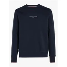 Tipped Crew Neck - Navy - L