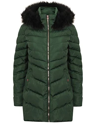 TL Lotus Longline Coat in Dk Green 8